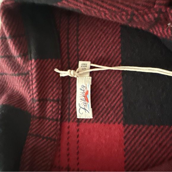 Faherty Red and Black Plaid Sweater Dress - Picture 8 of 9